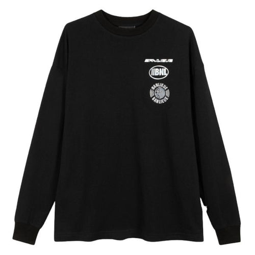 Banlieue Chrome T-shirt Lange Mouw Zwart