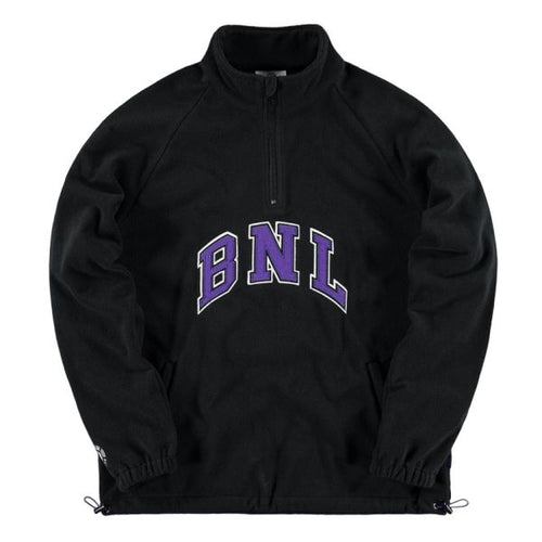 Banlieue College Fleece Halfzip Sweater Zwart