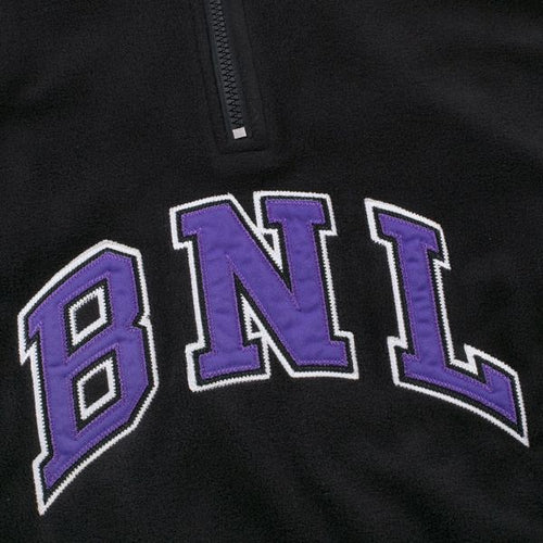 Banlieue College Fleece Halfzip Sweater Zwart