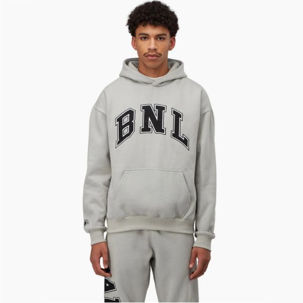 banlieue college hoodie grijs