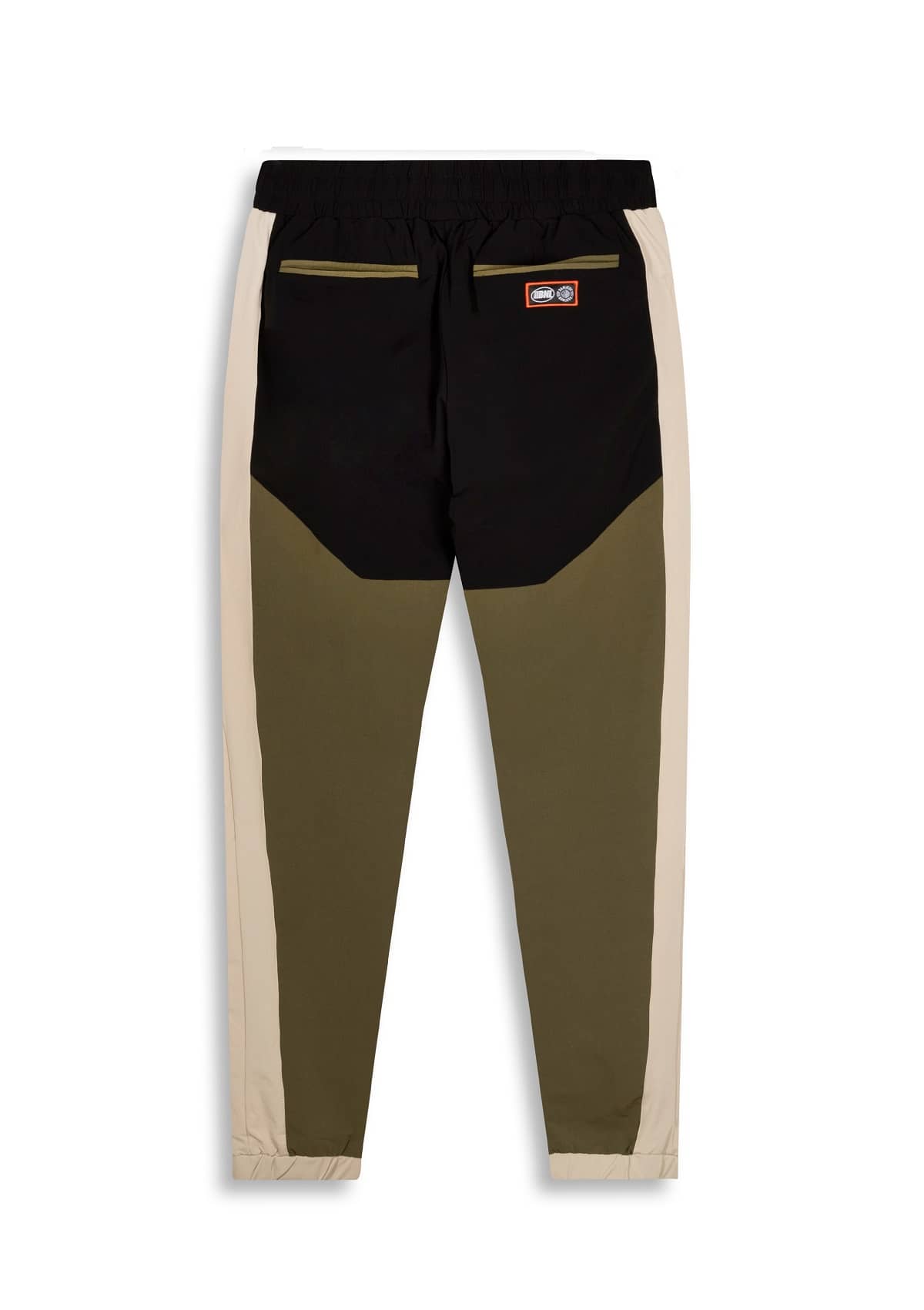 banlieue colorblocked trainingspak khaki broek 2