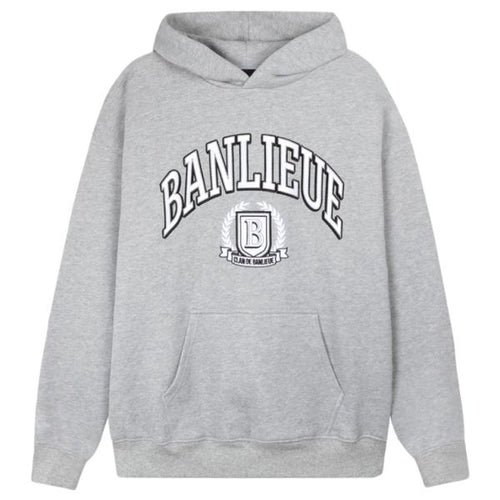 Banlieue Crest Hoodie Grijs