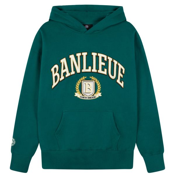 banlieue crest hoodie groen
