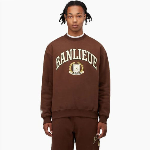 banlieue crest sweater bruin