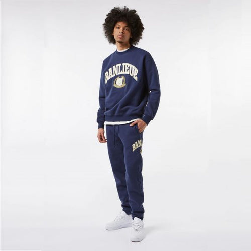 Banlieue Crest Sweater Navy