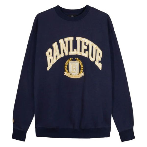 Banlieue Crest Sweater Navy