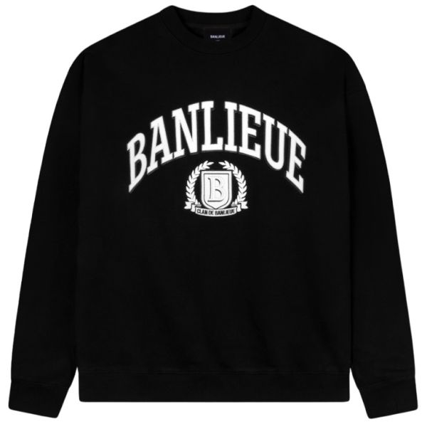 Banlieue Crest Sweater Zwart