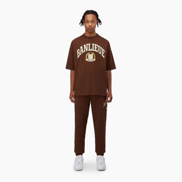 Banlieue Crest T-shirt Bruin