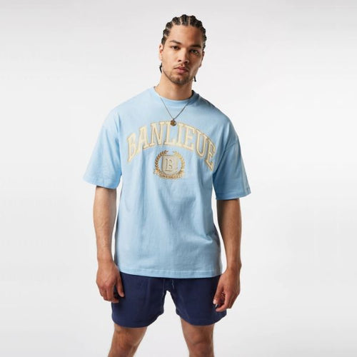 Banlieue Crest T-shirt Licht Blauw