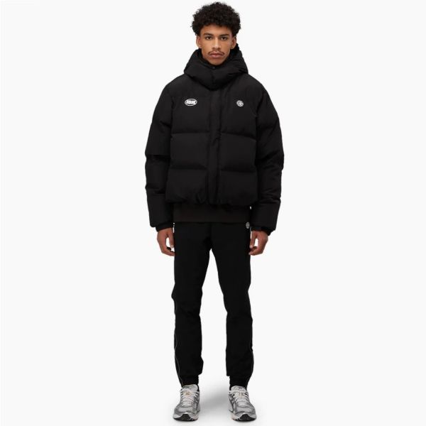 Banlieue dept.22 hooded puffer jas zwart1