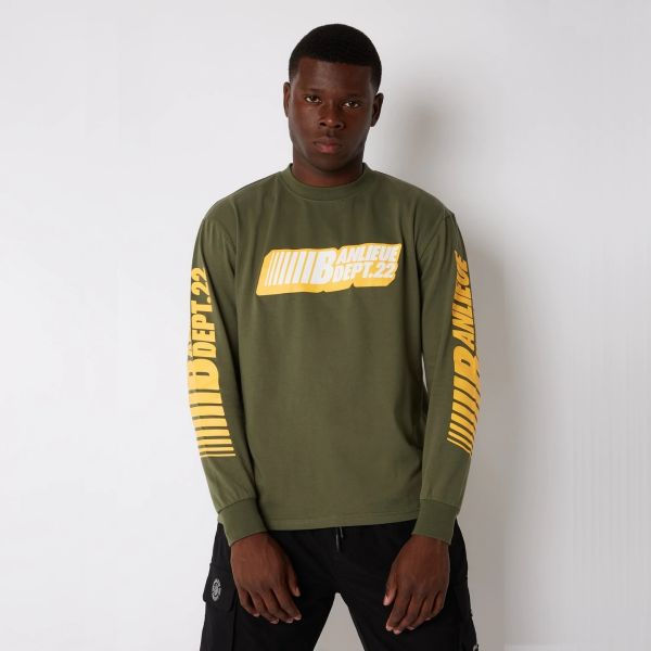 Banlieue Dept.22 Longsleeve T-shirt Donker Groen