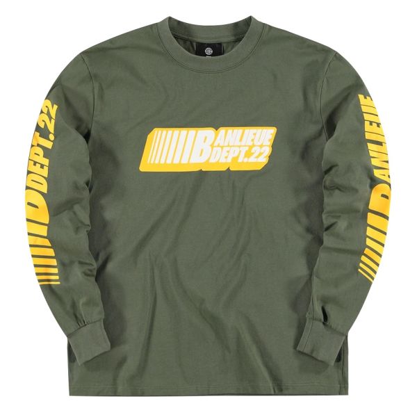 Banlieue Dept.22 Longsleeve T-shirt Donker Groen