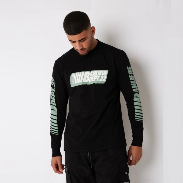 Banlieue Dept.22 Longsleeve T-shirt Zwart