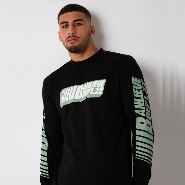 Banlieue Dept.22 Longsleeve T-shirt Zwart