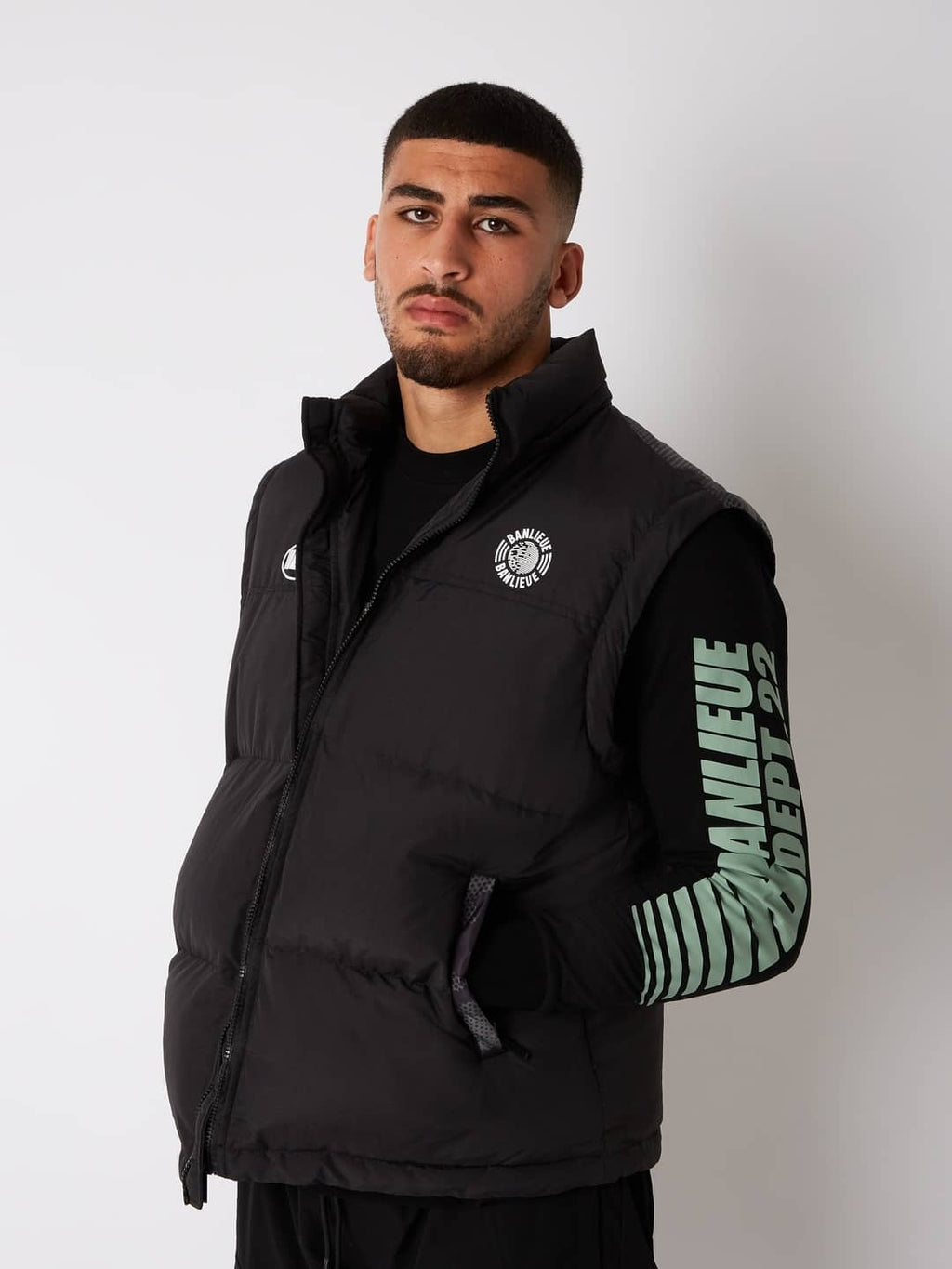Banlieue Detachable Puffer Zwart