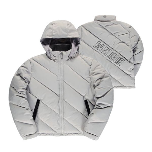 Banlieue Diagonal Puffer Grijs
