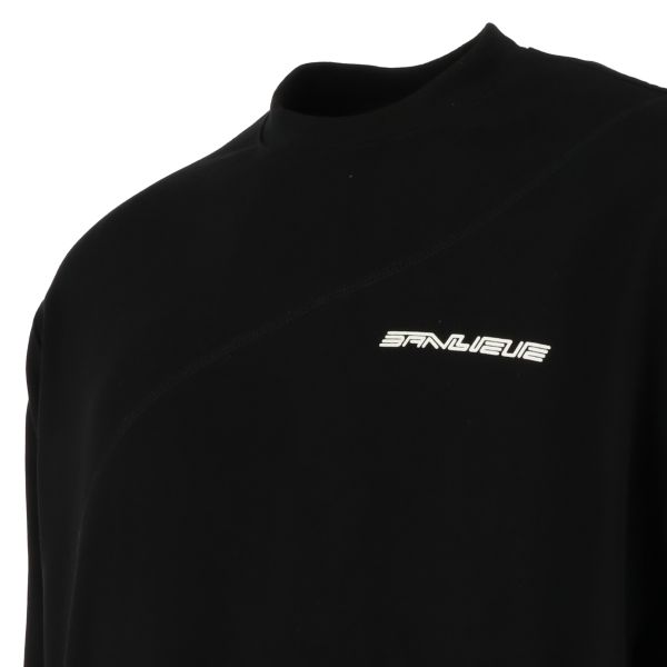 banlieue diagonal sweater zwart