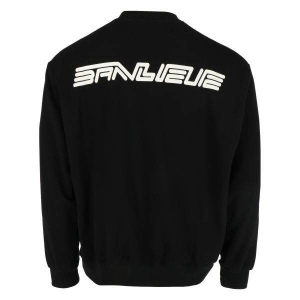 banlieue diagonal sweater zwart