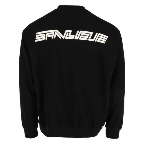 banlieue diagonal sweater zwart