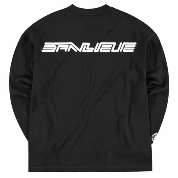 banlieue diagonal sweater zwart