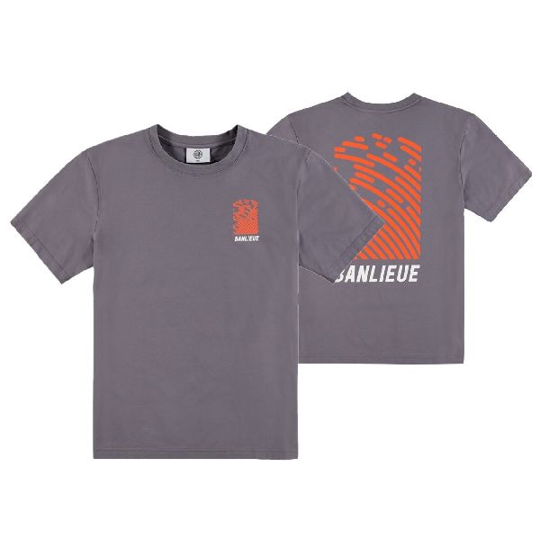 banlieue fingerprint t-shirt grijs