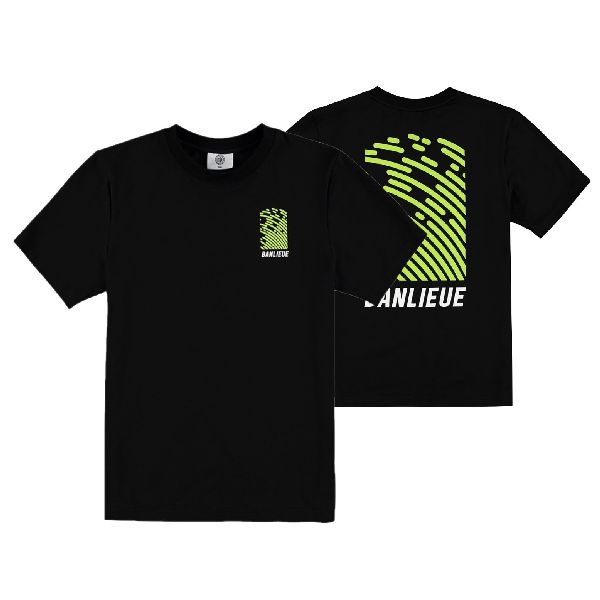 banlieue fingerprint t-shirt zwart