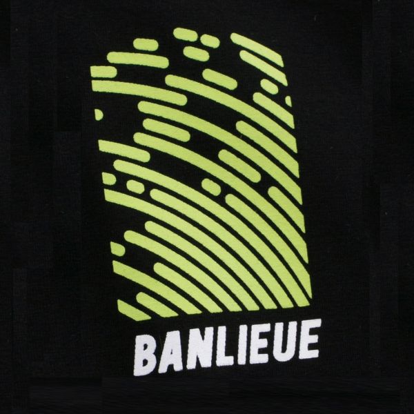 Banlieue Fingerprint T-shirt Zwart