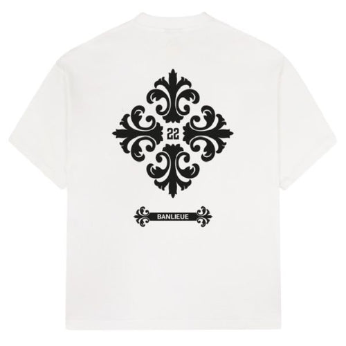 Banlieue Fleur De Lis T-shirt Wit