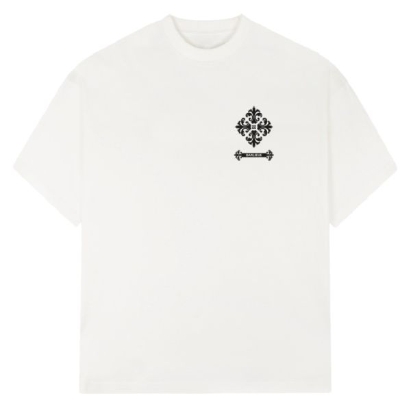 Banlieue Fleur De Lis T-shirt Wit