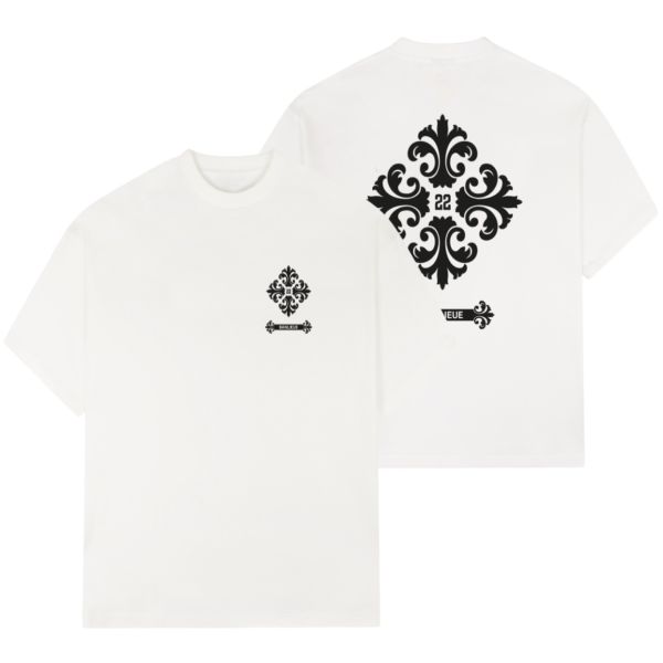 Banlieue Fleur De Lis T-shirt Wit