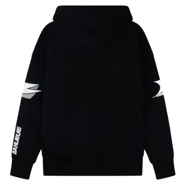 Banlieue Moto Hoodie Zwart