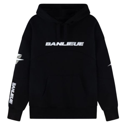 Banlieue Moto Hoodie Zwart