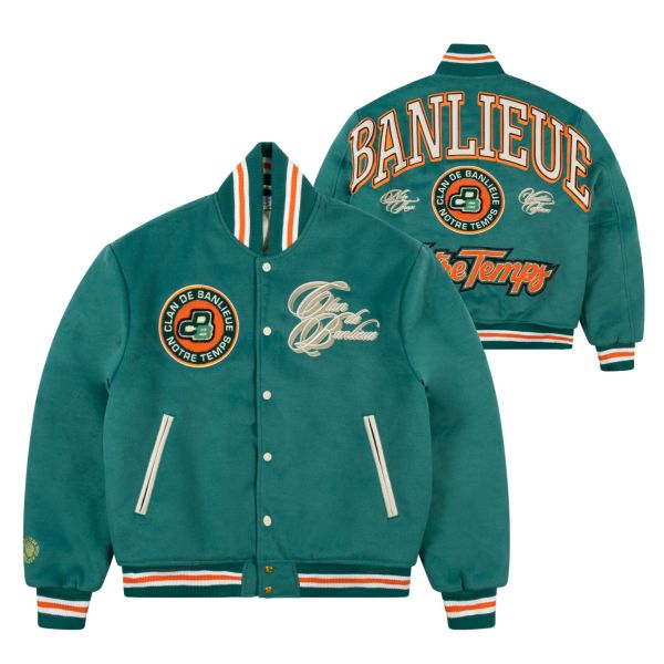 Banlieue Notre Temps Varsity Jack Donker Groen