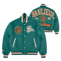 Banlieue Notre Temps Varsity Jack Donker Groen