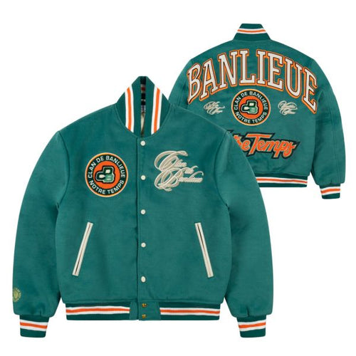 Banlieue Notre Temps Varsity Jack Donker Groen