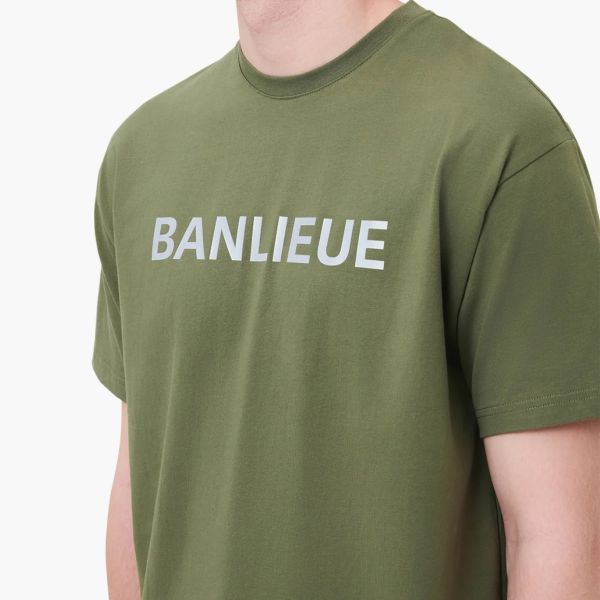 Banlieue Reflective Print T-shirt Groen