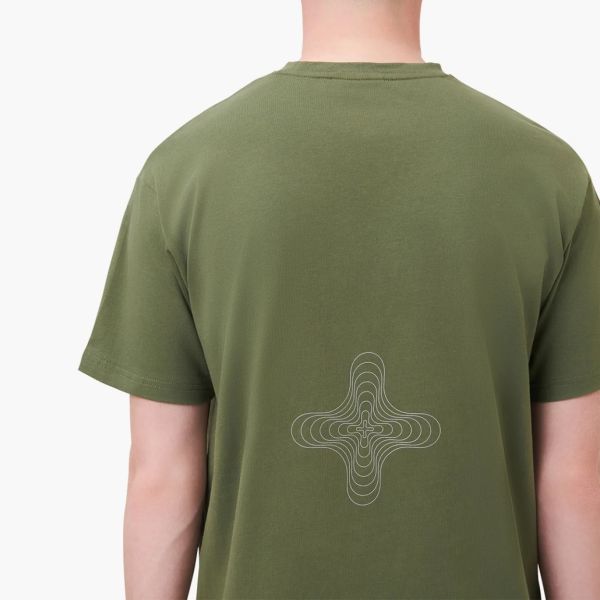Banlieue Reflective Print T-shirt Groen