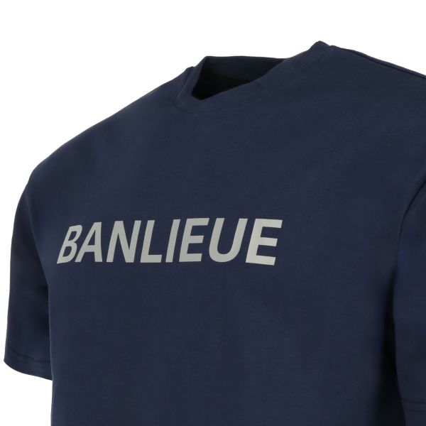 Banlieue Reflective Print T-shirt Navy