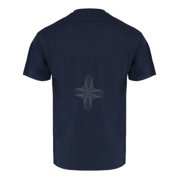 Banlieue Reflective Print T-shirt Navy
