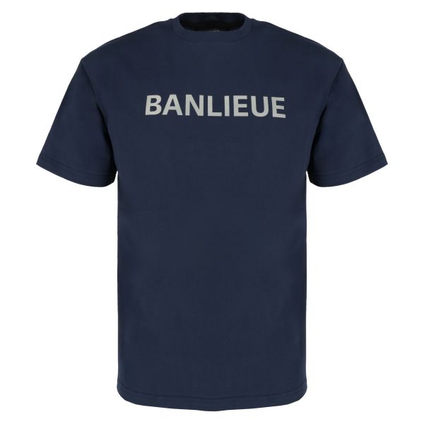 Banlieue Reflective Print T-shirt Navy