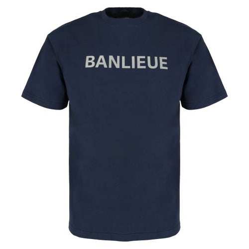 Banlieue Reflective Print T-shirt Navy