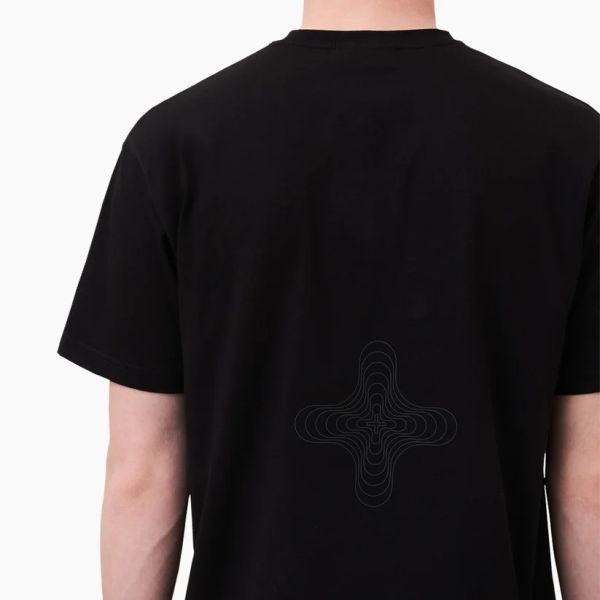 Banlieue Reflective Print T-shirt Zwart
