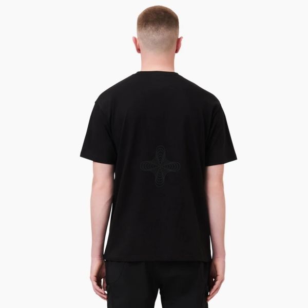 Banlieue Reflective Print T-shirt Zwart