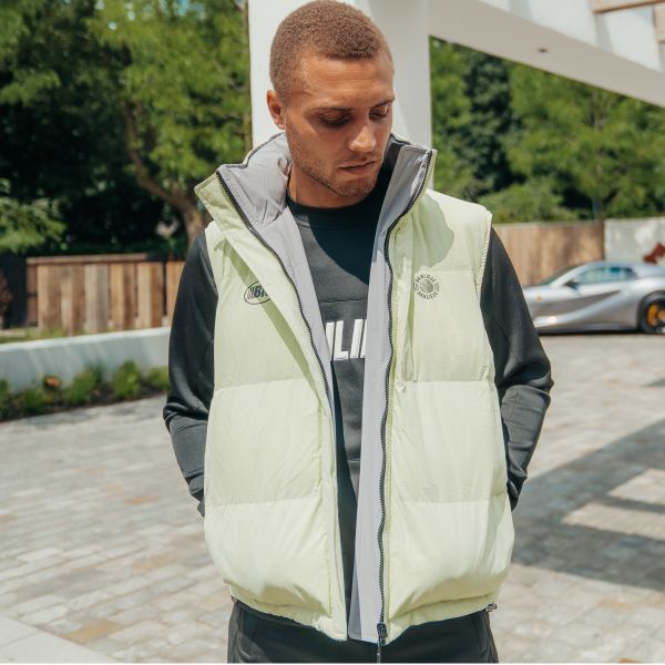 banlieue reversible bodywarmer licht groen 2