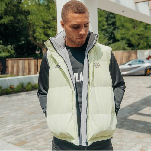 banlieue reversible bodywarmer licht groen 2