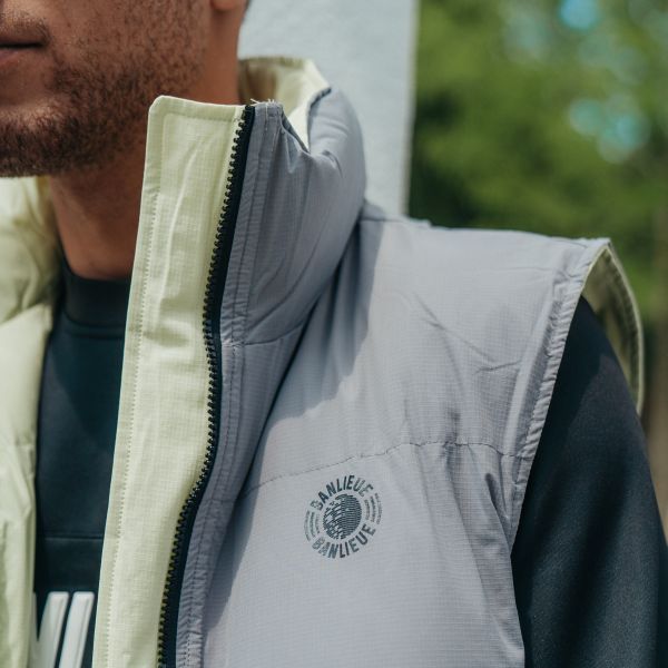 banlieue reversible bodywarmer licht groen 4