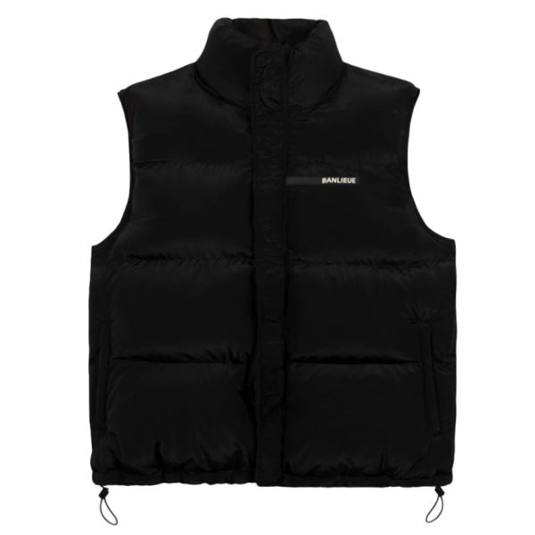 Banlieue Script Bodywarmer Zwart