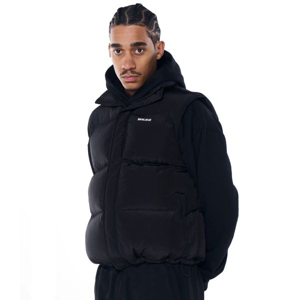 Banlieue Script Bodywarmer Zwart