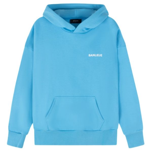 Banlieue Script Hoodie Blauw