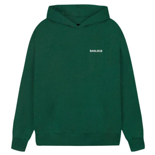 Banlieue Script Hoodie Donker Groen